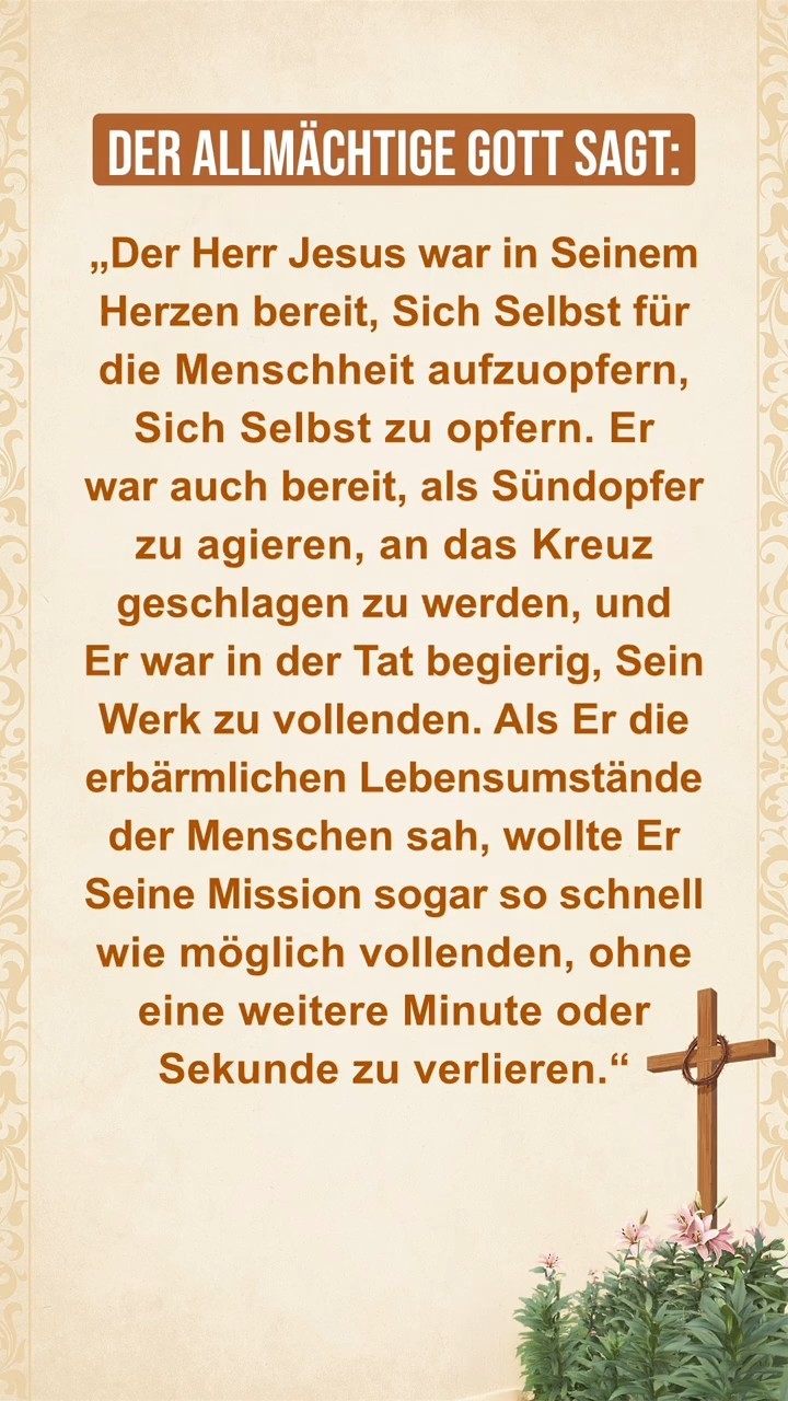 Komm zur Ruhe vor Gott, lies Seine Worte