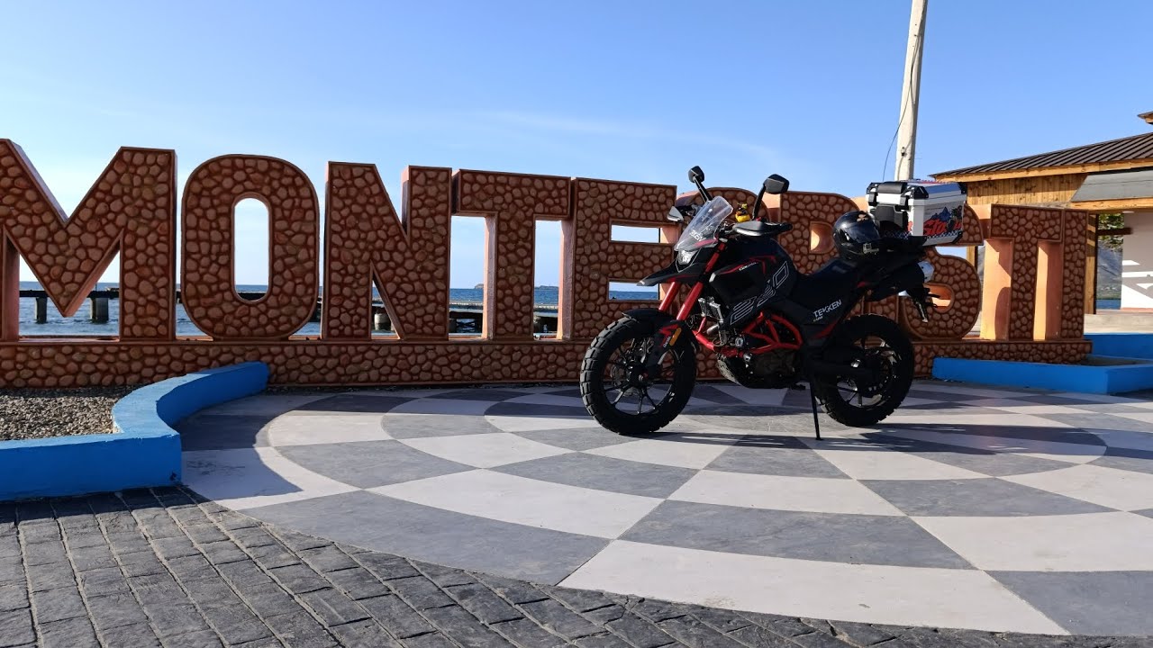 Nos fuimos de ruta, con la nueva moto del canal hacia Monte Cristi desde Santo Domingo.