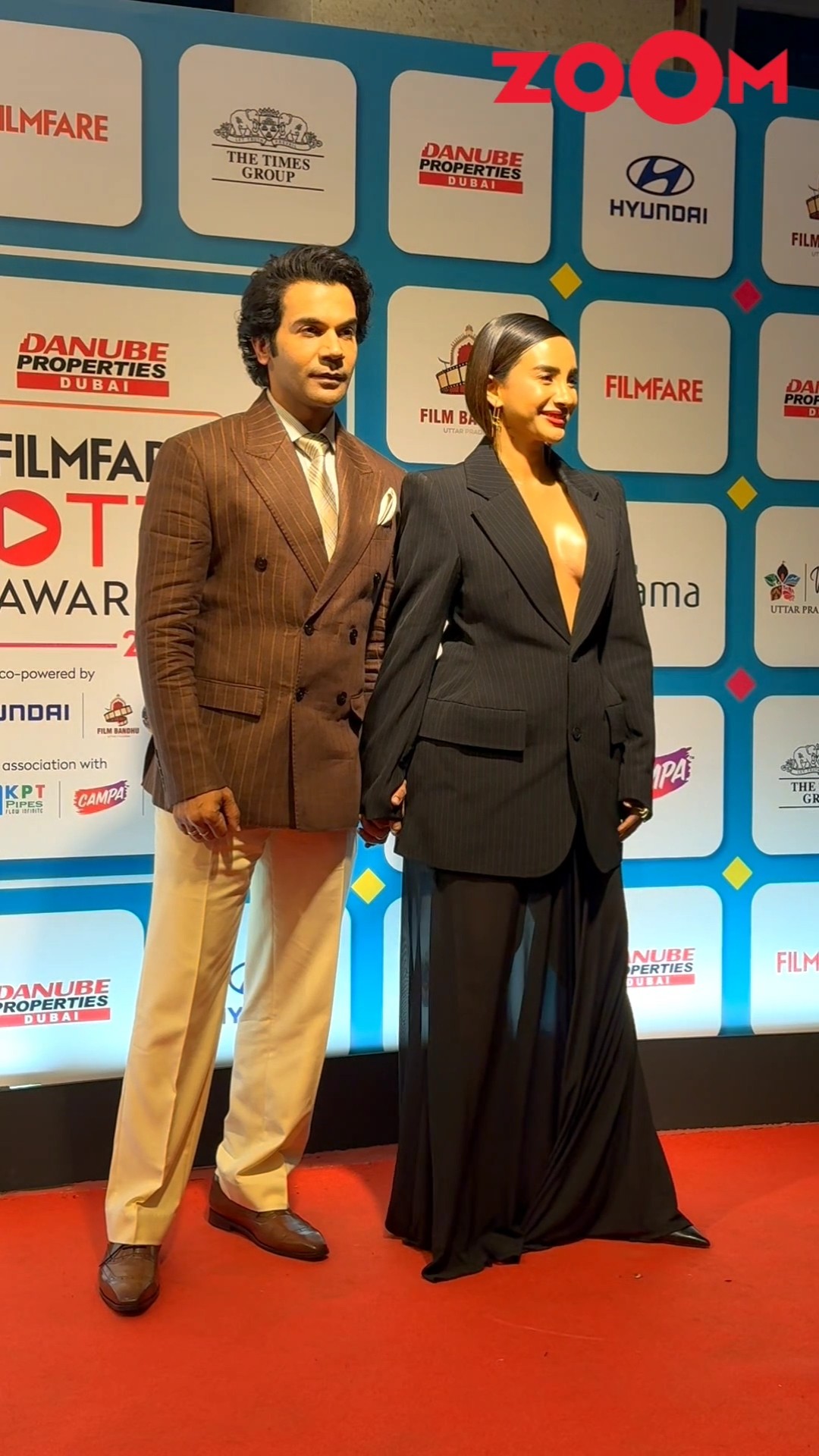 Rajkummar Rao ARRIVES with wife Patralekhaa at Danube Properties Filmfare OTT awards 2024 ? #shorts