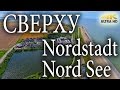 Сверху 4K Северное море Nordstadt Nord Sea