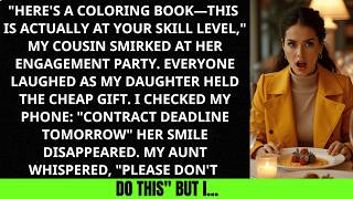 At My Niece's Engagement Party, My Cousin Gave Her a Coloring Book and Said, 'This Is Ac...