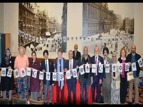 interfaith week launch at council house victoria square birmingham uk