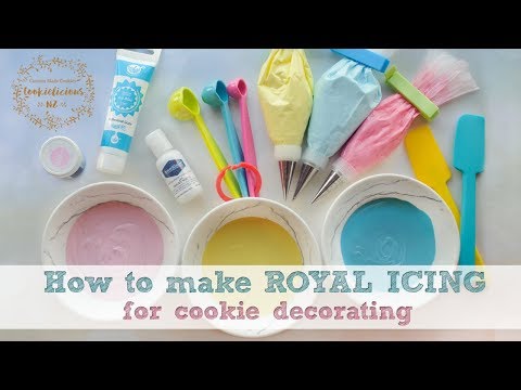 How to make ROYAL ICING - PLUS how to store your icing for future use