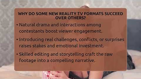 Why Do Some New Reality TV Formats Succeed Over Others? - The Reality Radar