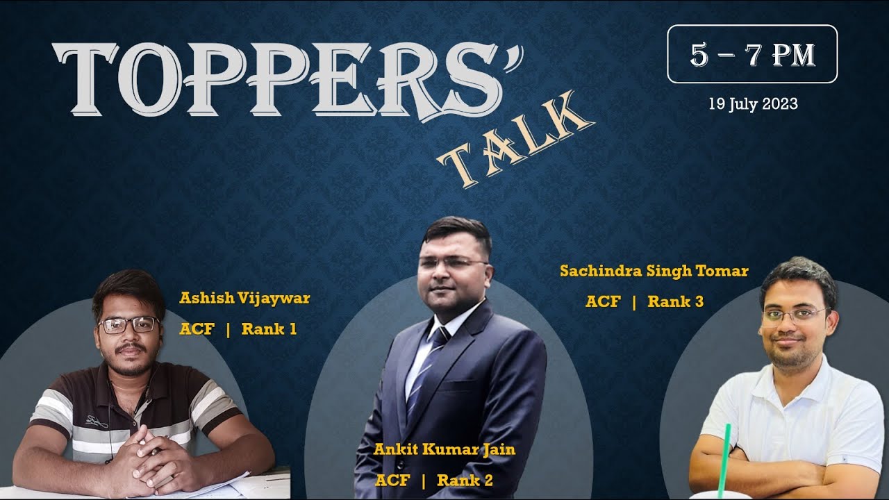 Toppers Talk | Sachindra Singh Tomar [ACF Rank 3] - YouTube