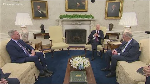 Biden meets with congressional leaders to discuss debt ceiling