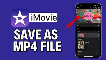 How to Save Project as Mp4 in iMovie 2024?