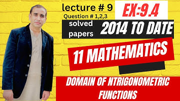 FSC Math Lectures 9 || Exercise 9.4 Chapter 9 || Fundamentals Of Trigonometry in Urdu/Hindi