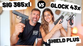 SIG 365XL VS GLOCK 43X VS SHIELD PLUS | Taking them to the range