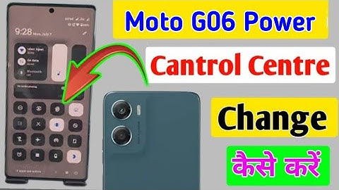 Moto g06 power me cantrol centre change kare/how to change status bar in moto g06 power !!
