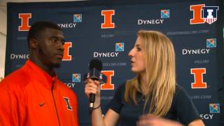 Illini DE Jihad Ward Postgame Interview vs. Kent State 9/5/15