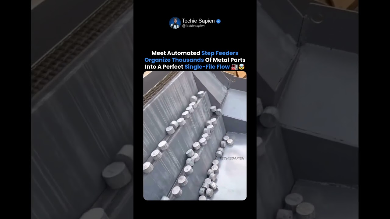 Automated Step Feeder Sorting Thousands Of Metal Parts ⚙️🤯