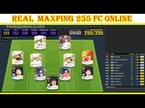 REVIEW FO4 - GIẢI MÃ REAL MADRID MAXPING 255 LƯƠNG FC ONLINE - PHƯỚC