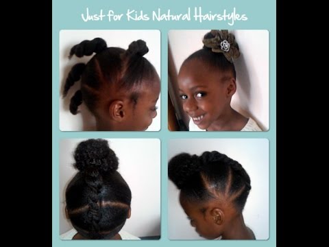 Just For Kids Cute Natural Hairstyles Youtube