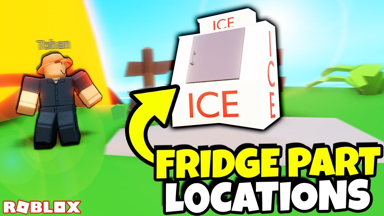 Where To Get All 4 Fridge Part Locations In Roblox Fishing Simulator Quest Youtube - roblox fishing simulator fridge parts