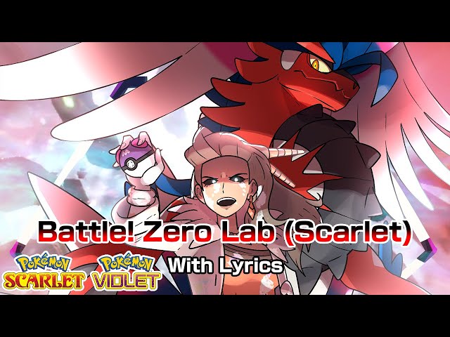 Battle! Zero Lab WITH LYRICS - Scarlet Version (AI Professor Sada) - Pokémon Scarlet u0026 Violet Cover class=