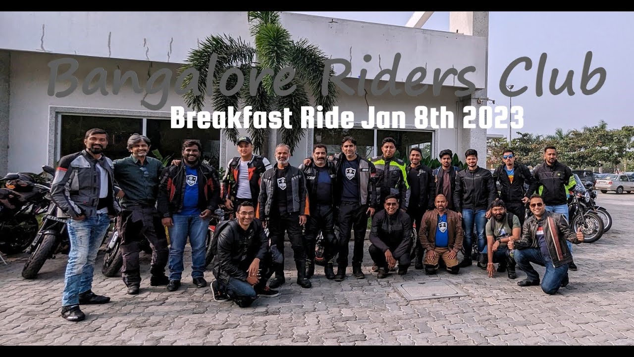 Bangalore Riders Club | Breakfast Ride | January 2023 - YouTube