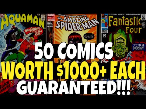 50 Comic Books Worth $1000 Or More GUARANTEED!!! - Do You Have These Comics ?