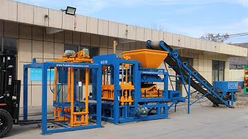Automatic concrete hollow block making machine color pavers brick machine in Mozambique,Zambia