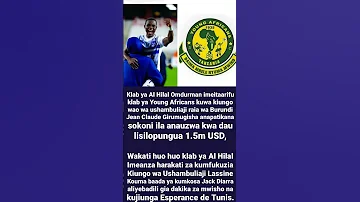 Yanga Yatajiwa Dau Kubwa Kwa Girumugisha Dogo Ana Bei Kubwa Bilioni 3 