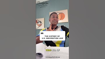 The History Of U.S. Immigration Law