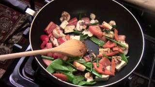 PORTABELLO MUSHROOM AND MIXED VEGETABLES IN SPICY