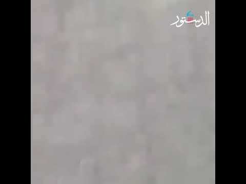 شاهد تساقط امطار غزيره وبرد في الكرك