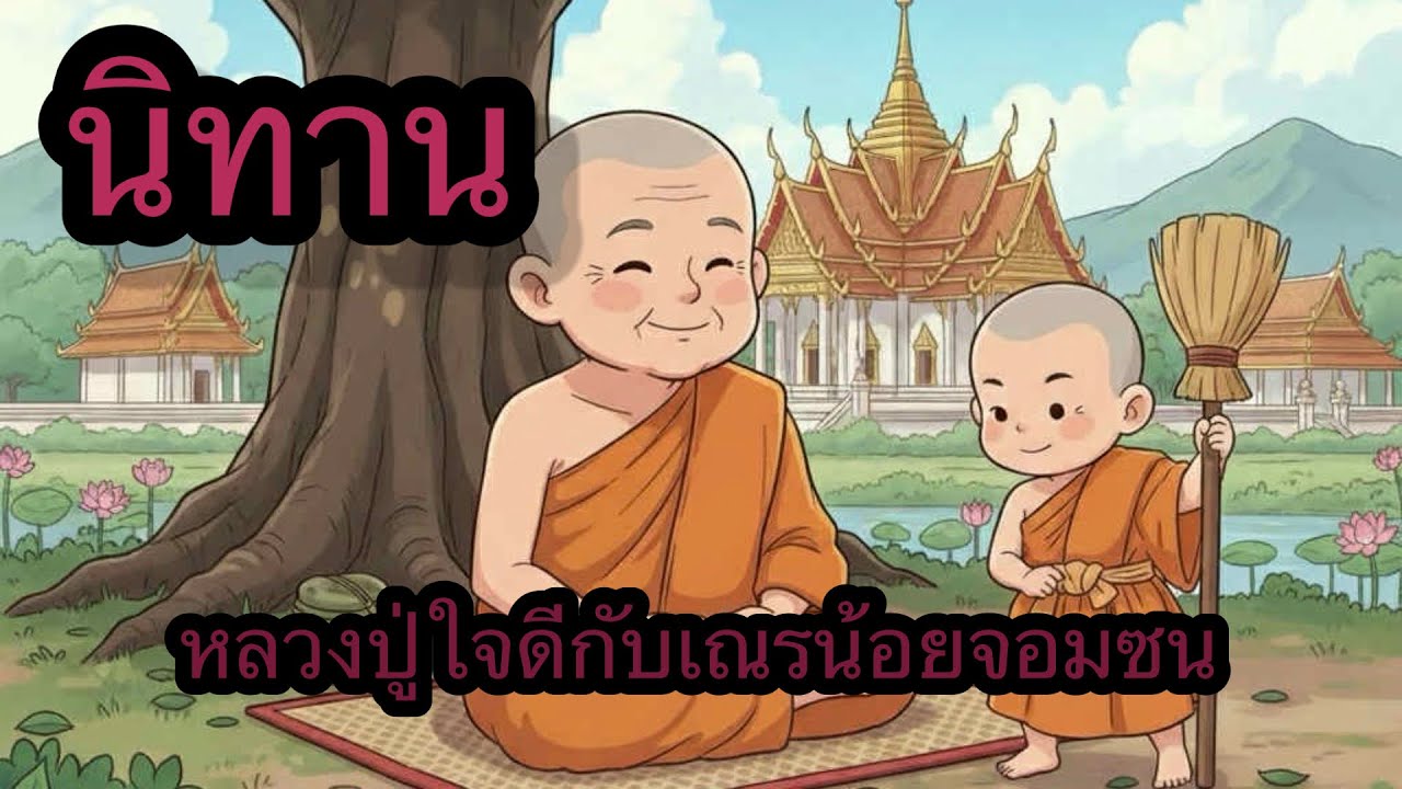 หลวงปู่ใจดีกับเณรน้อยจอมซน