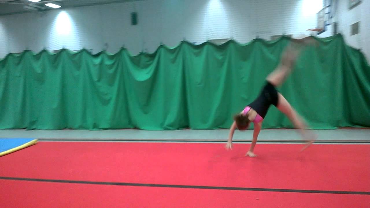 Gymnastics Round Off Flick Youtube 