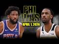 Philadelphia 76ers vs Washington Wizards Full Game Highlights – April 1, 2026 | NBA Season