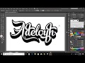 How to make calligraphy text logo in illustrator cc | How to convert text into calligraphy