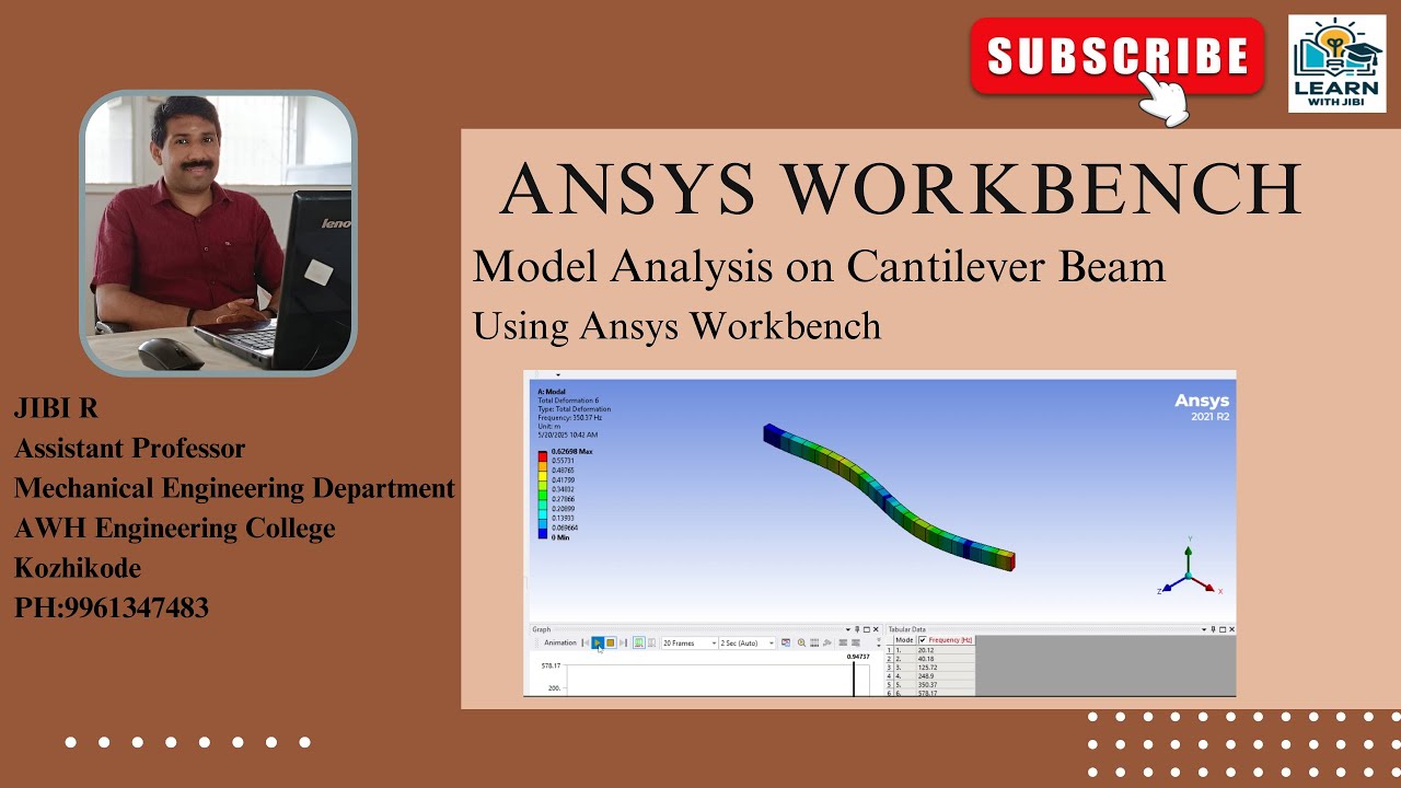 ANSYS Workbench-Model Analysis on Cantilever Beam - YouTube