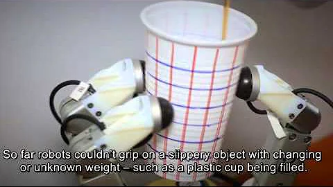 Optoforce 3D force sensors in robotic fingers