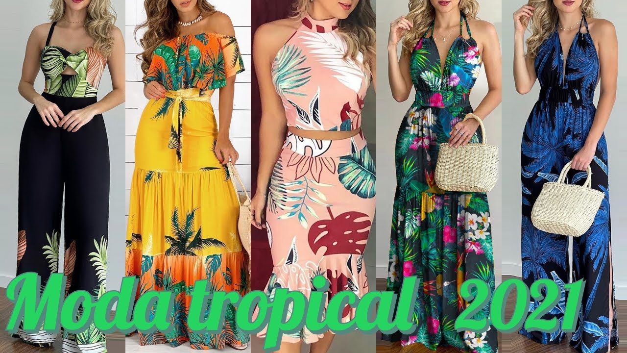 ESTAMPADO TROPICAL moda /MODA PARA TODAS - YouTube