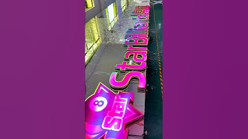 Do you like this kind of luminous character? #sign #signage #signagedesign #ledsign #sourcefactory