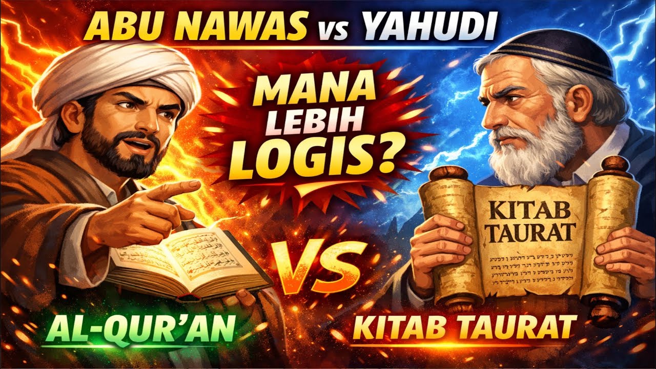 ABU NAWAS VS YAHUDI‼️Mana Lebih Logis: Al-Qur’an atau Kitab Taurat?