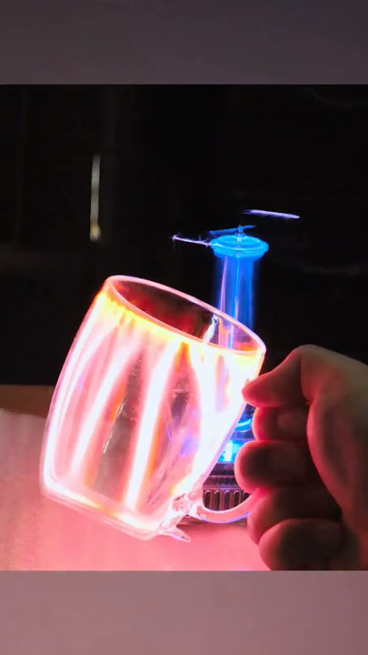 tiny tesla coil high voltage toy ⚡ #shorts