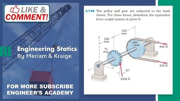 STATICS | 2/148 | 3D resultants | 6th Edition | Engineers Academy