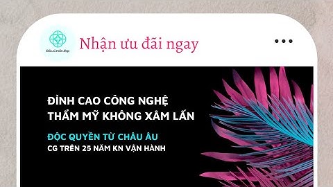 Trẻ đẹp không xâm lấn bằng Công nghệ độc quyền từ Châu Âu tại Shapeline Việt Nam