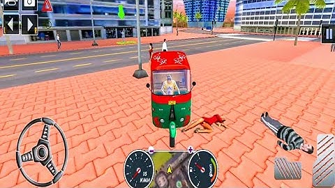 tuk tuk auto rickshaw driving simulator - city auto rickshaw game 3d - android gameplay