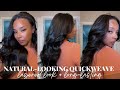 How To: Easy &amp; Natural-Looking Buss Down Middle Part Quickweave w/ Light Layers + Using New Products