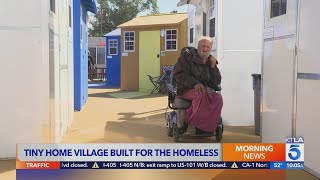 L.A. takes on homelessness with its first tiny home village