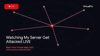 Watching My Server Get Attacked LIVE — Real-Time Threat Map 24/7