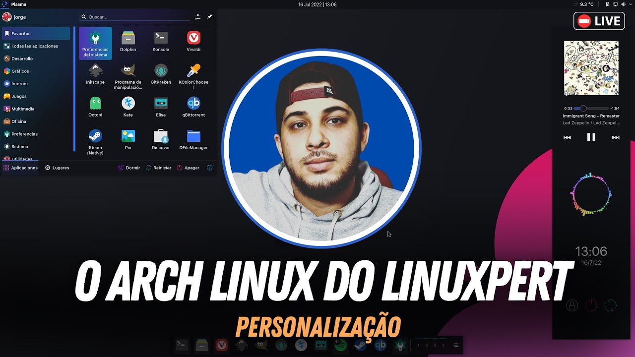 O ARCH LINUX DO LINUXPERT - PERSONALIZAÇÃO: PARTE 2 - YouTube