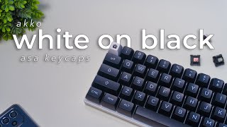 Affordable and In-Stock Quality Keycaps | Akko White on Black (WOB) Double Shot PBT ASA Keycap Set Affordable and In-Stock Quality Keycaps | Akko White on Black (WOB) Double Shot PBT ASA Keycap Set