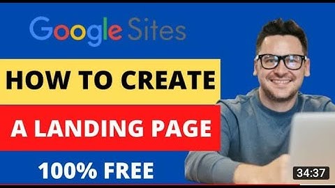 How To Create A Landing Page For Free | Google Sites Tutorial 2021- learnoflix affiliates