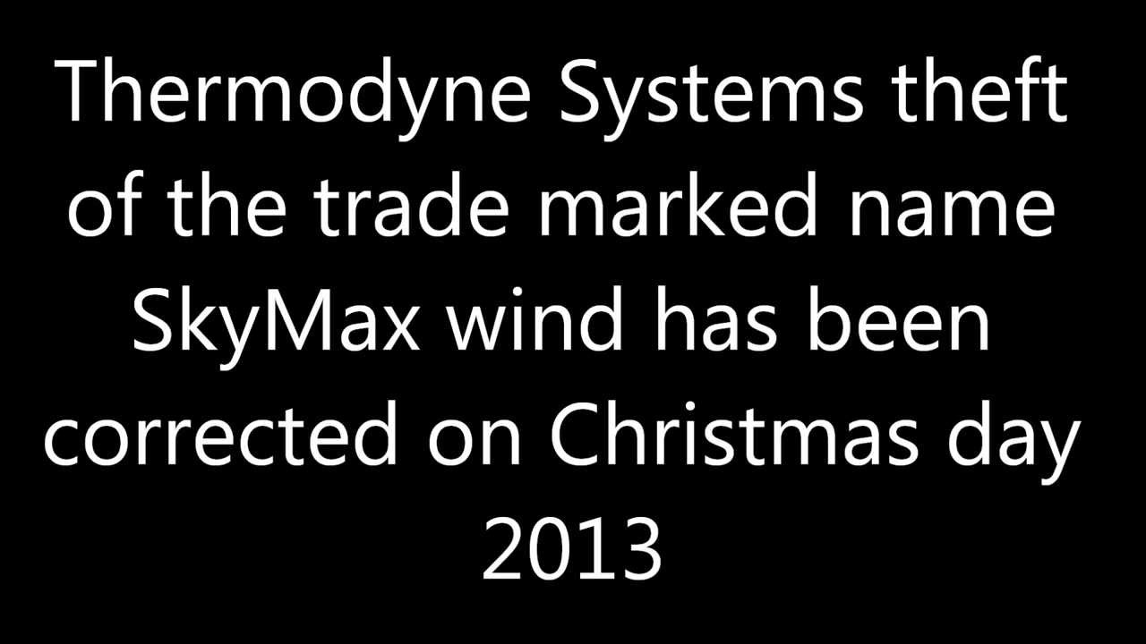 Merry Christmas Thermodyne Systems from SkyMax™ wind turbines and James Macklin