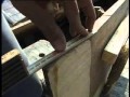 Splitting a tree and hewing planks - Viking Longship construction