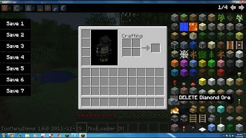Minecraft mods 1.0.0 Modloader and Too many items