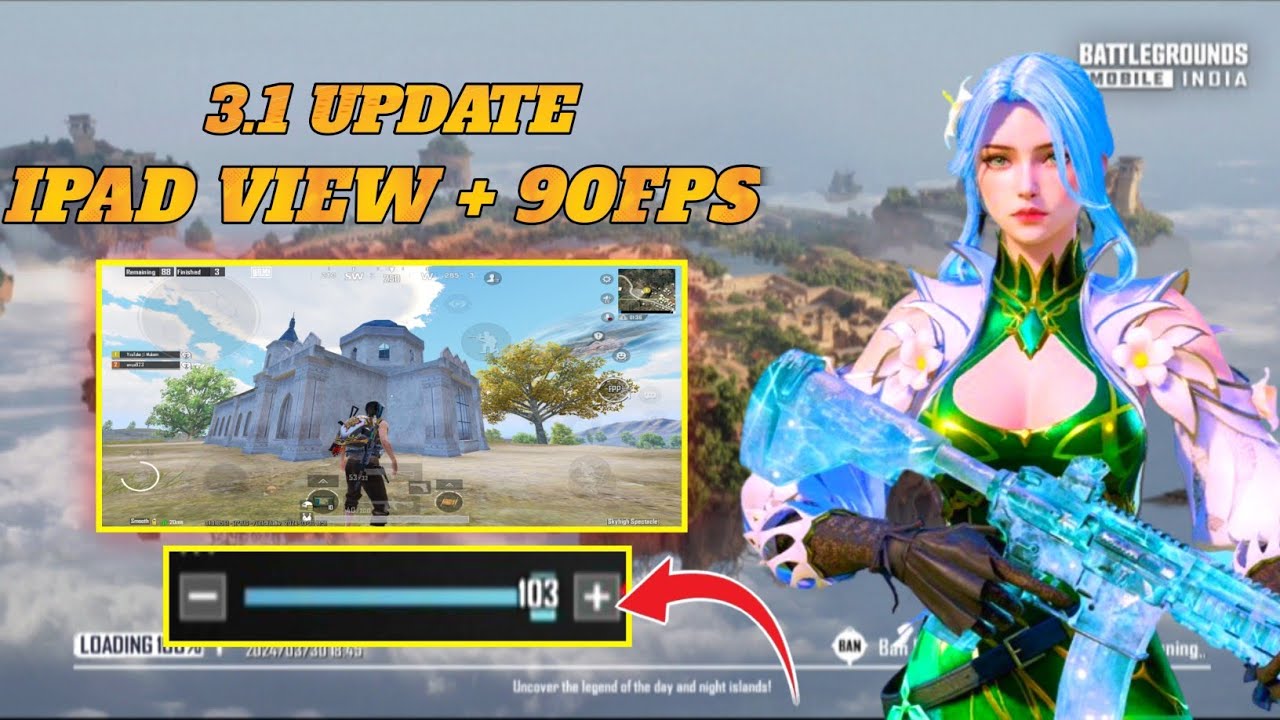 Bgmi 3.1 update 90 fps unable // 3.1 update iPad view unlock // 90 fps ...